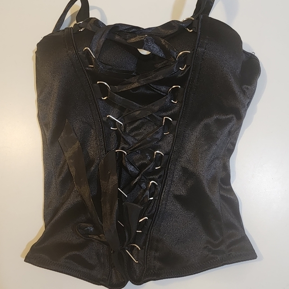 Spirit Halloween black bustier size M - Picture 7 of 8